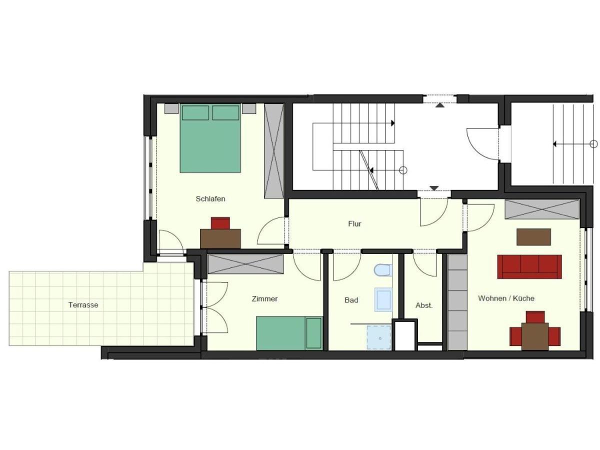Ferienwohnung Buesumperle Rot Экстерьер фото